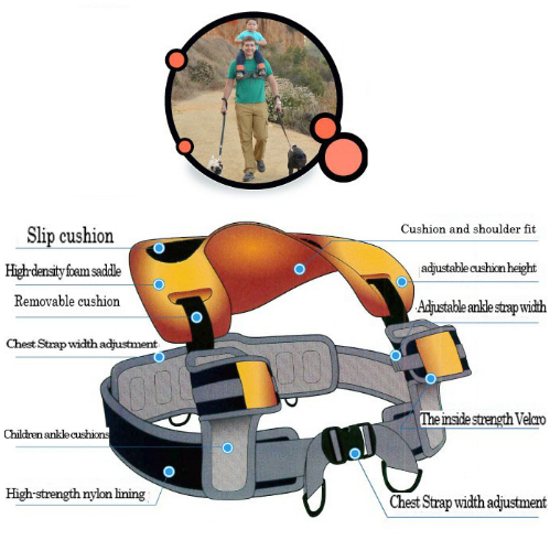 JourneyEase™ Hands-Free Shoulder Child Carrier (Toddler Hiking Seat)
