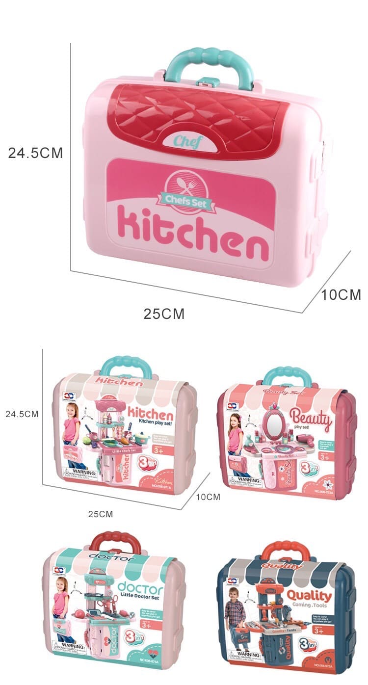 Little Pro™ Professional Role-Play Sets (Doctor, Kitchen, Makeup, Tools)