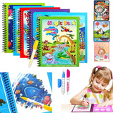 Set di 5 libri da colorare magici ad acqua