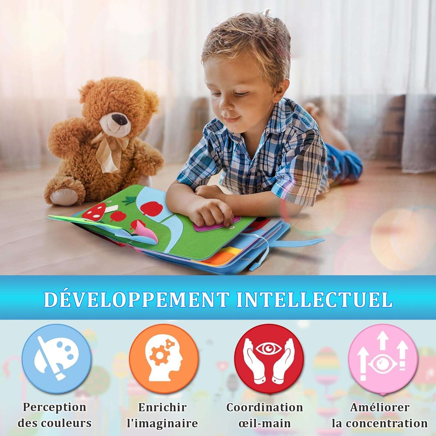 Libro in Tessuto 3D Montessori