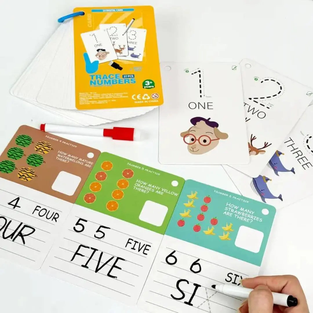 Erasable Letters & Numbers Booklet - TracéFacile™