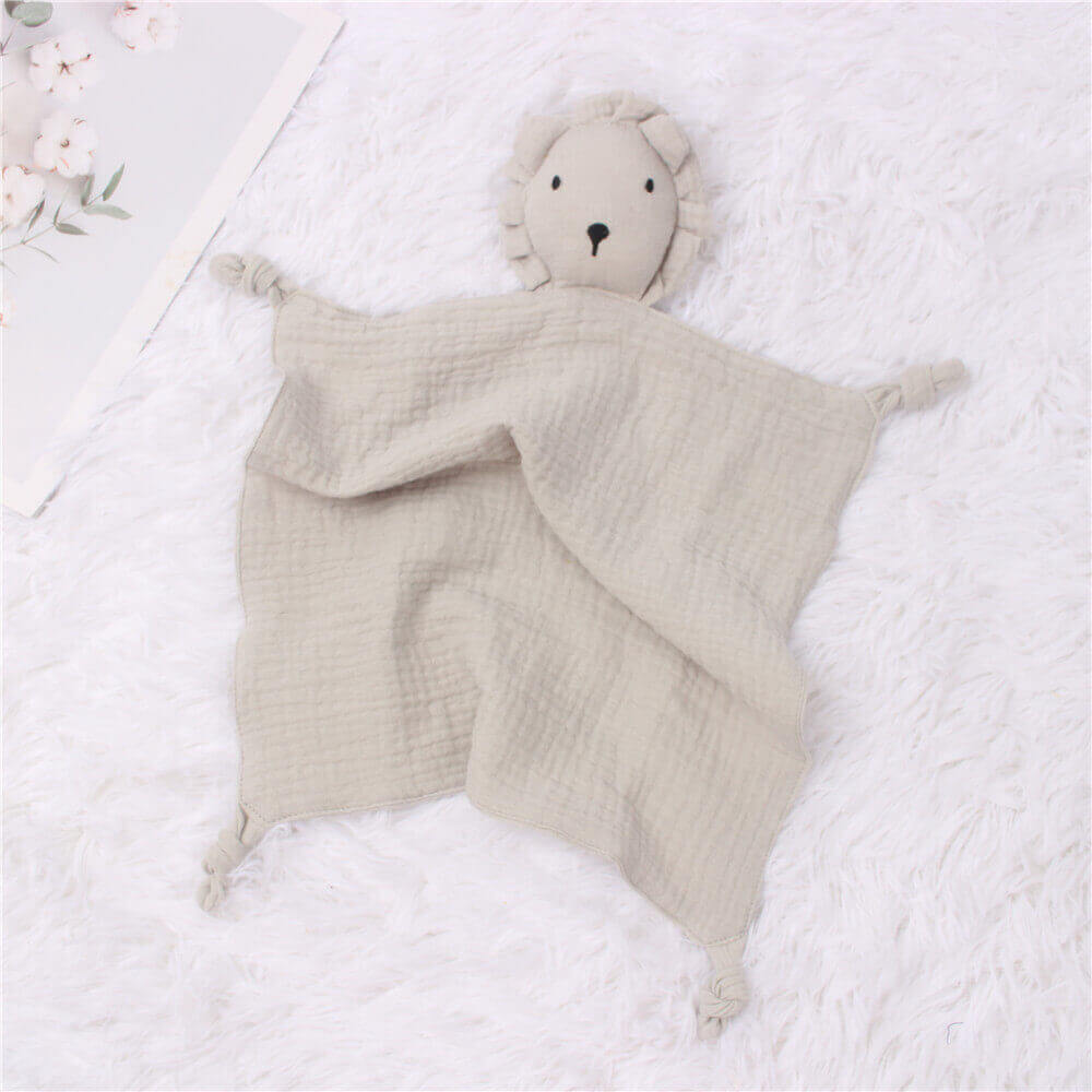 Lullaby Lion™ Coperta di sicurezza in mussola (Doudou in cotone biologico)