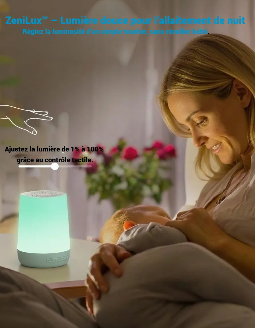 ZeniLux™ White Noise Machine & Night Light