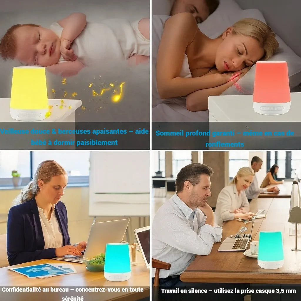 ZeniLux™ White Noise Machine & Night Light