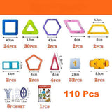 Carreaux de Construction Magnétiques 3D MagnetMarvel™ (Ensemble de Construction STEM)