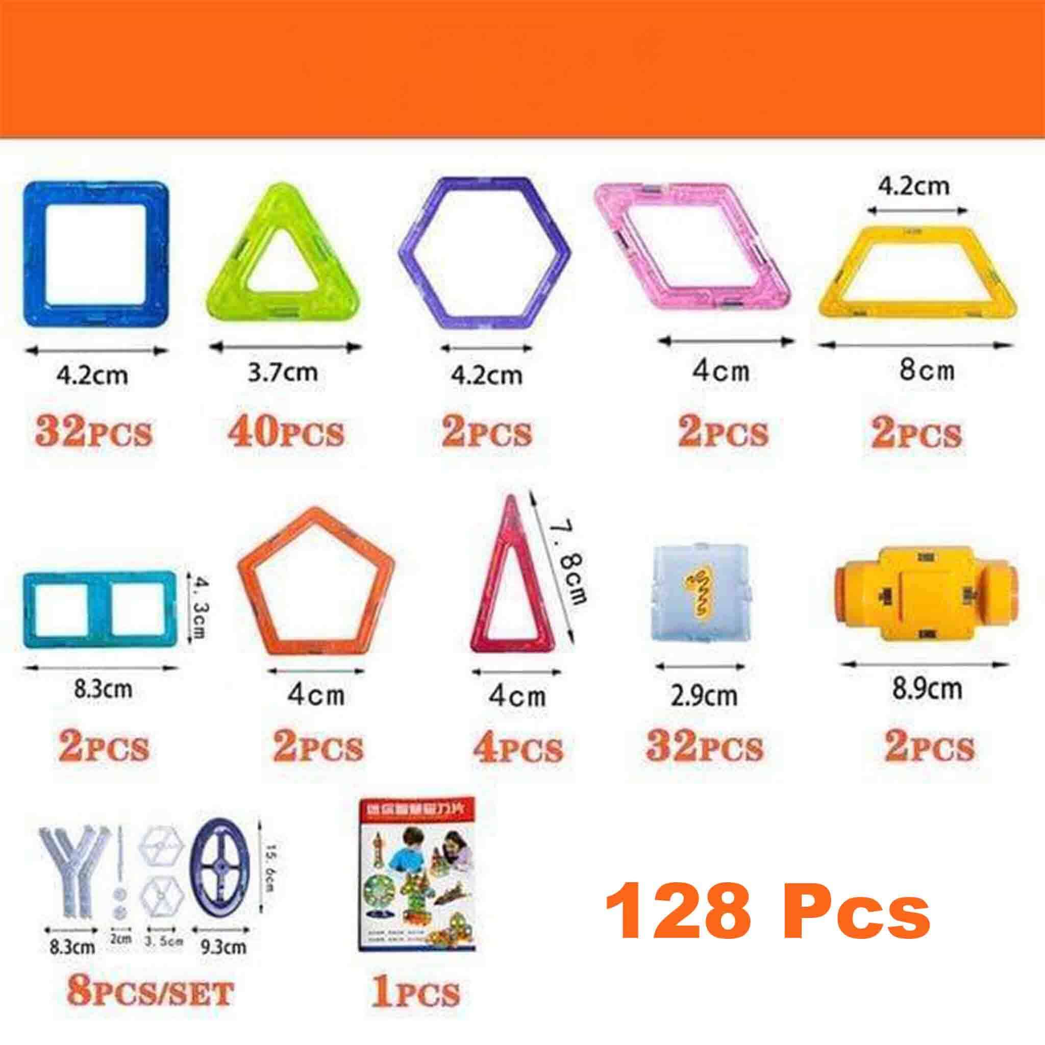 Carreaux de Construction Magnétiques 3D MagnetMarvel™ (Ensemble de Construction STEM)
