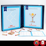 MindfulMatch™ Montessori Puzzle en Bois de Motifs et Logique (Jeu de Bâtonnets Créatifs)