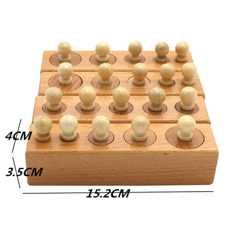 Blocs à Emboîtement de Cylindres Montessori (Ensemble de Discrimination Visuelle)