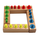 Blocs à Emboîtement de Cylindres Montessori (Ensemble de Discrimination Visuelle)
