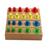 Blocs à Emboîtement de Cylindres Montessori (Ensemble de Discrimination Visuelle)