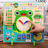 Calendario e Orologio in Legno Montessori | Imparare l'Ora, le Stagioni e il Meteo