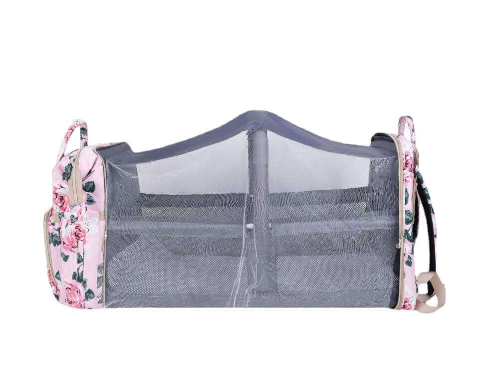 TravelNest™ Sac à Dos à Langer Convertible avec Berceau et Moustiquaire