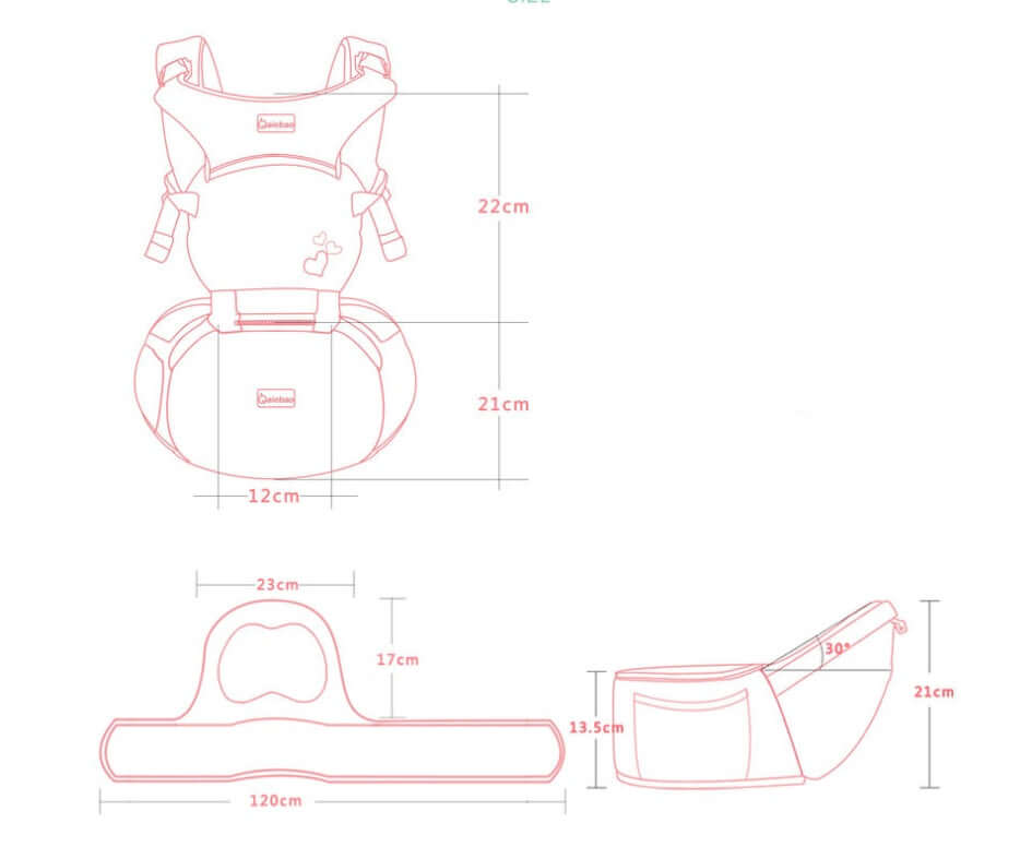 Le Porte-bébé Signature Premium Hip Seat | Confort Supérieur