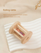 NaturePlay™ Set of 5 Organic Beechwood Rattles (Montessori)