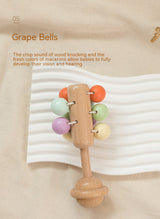 NaturePlay™ Set of 5 Organic Beechwood Rattles (Montessori)