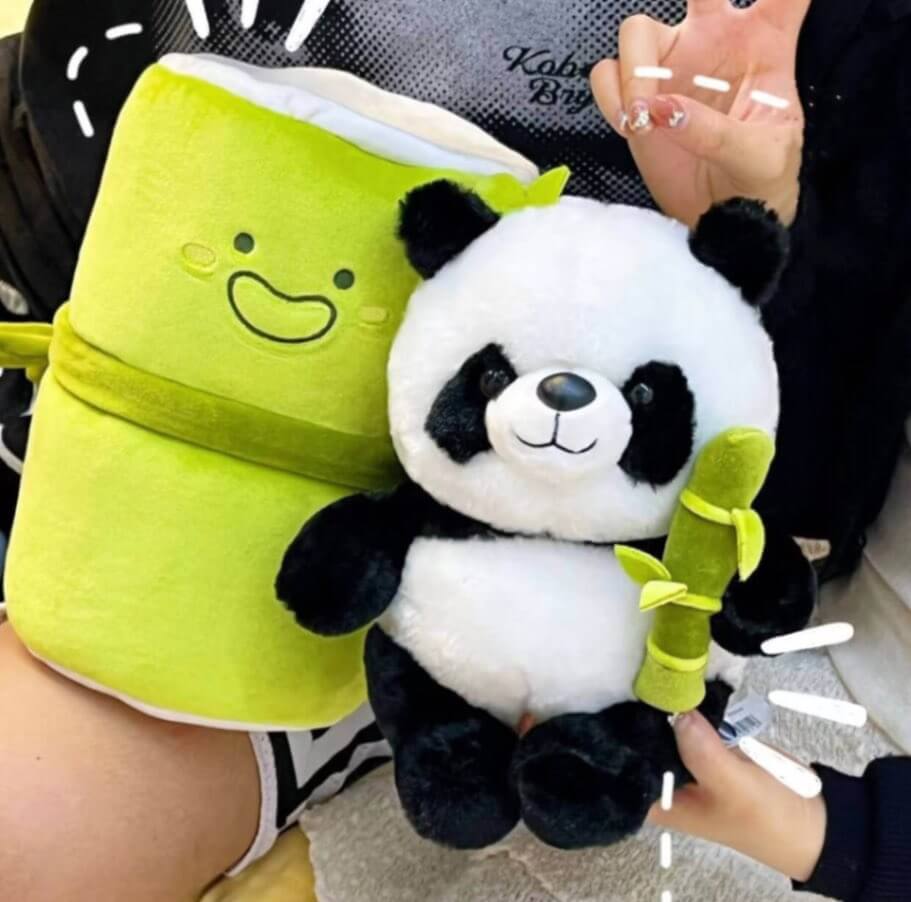 PandaPal™ Peluche Panda Ultra Morbida in Bambù (Cuscino Coccolone)