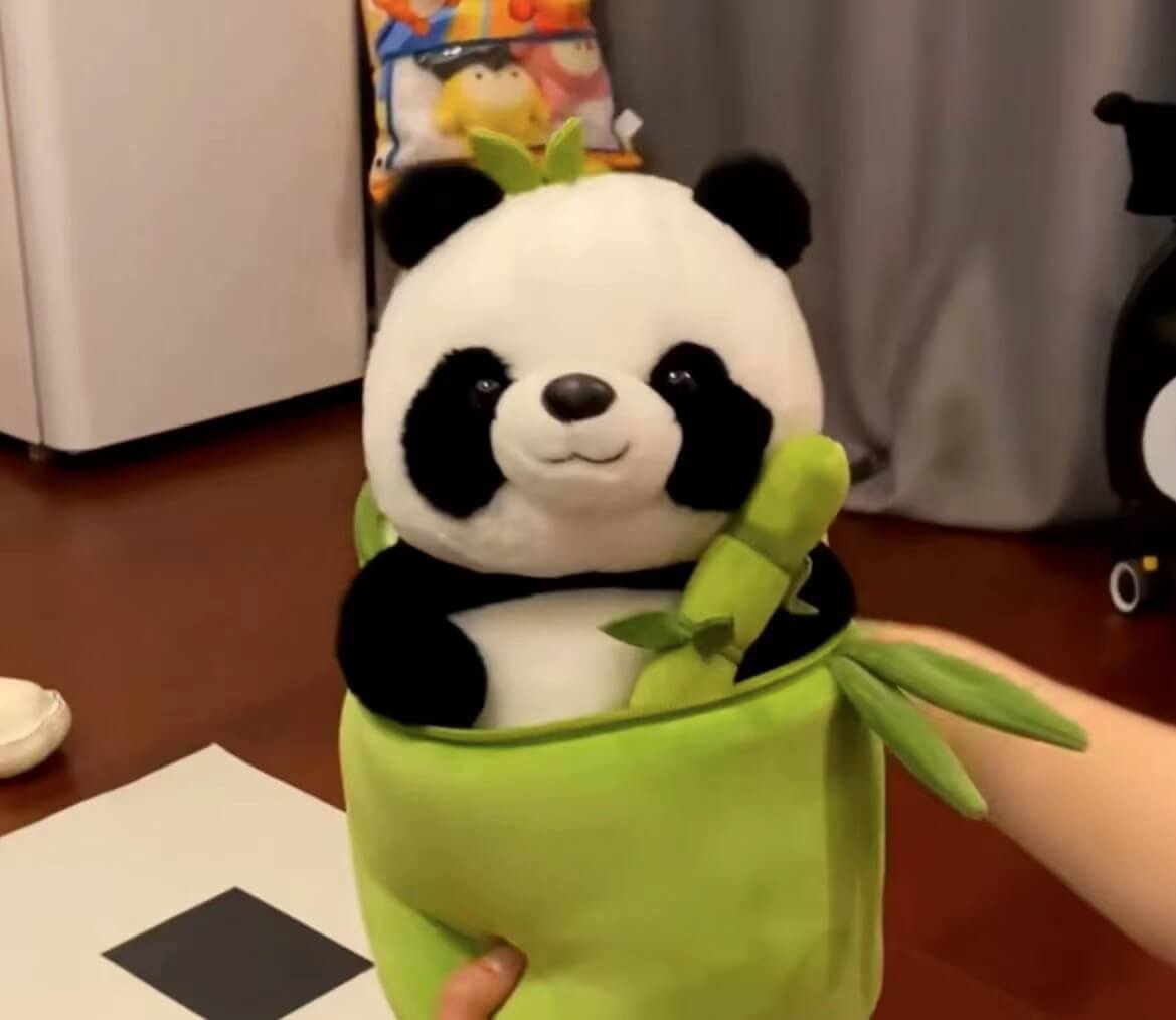 PandaPal™ Peluche Panda Ultra Morbida in Bambù (Cuscino Coccolone)