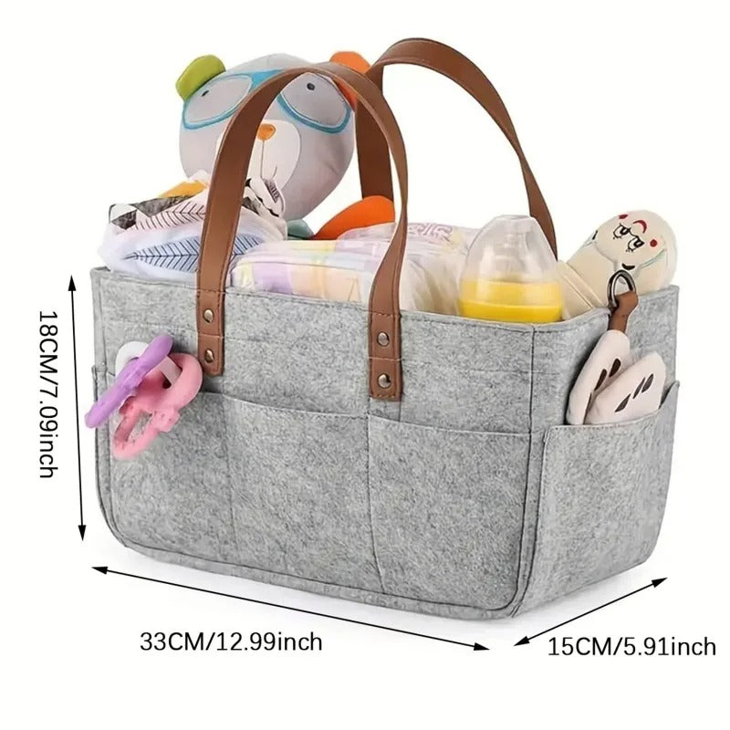 Organizzatore 5 in 1 - Borsa per pannolini - Contenitore per giocattoli - Borsa da viaggio - Borsa della spesa, Cesto da picnic
