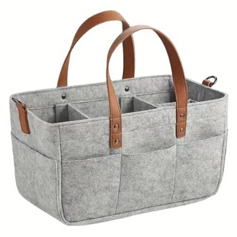 Organizzatore 5 in 1 - Borsa per pannolini - Contenitore per giocattoli - Borsa da viaggio - Borsa della spesa, Cesto da picnic