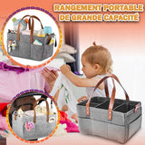 Organizzatore 5 in 1 - Borsa per pannolini - Contenitore per giocattoli - Borsa da viaggio - Borsa della spesa, Cesto da picnic