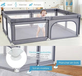 Box Pieghevole per Neonati con Tappeto Rimovibile