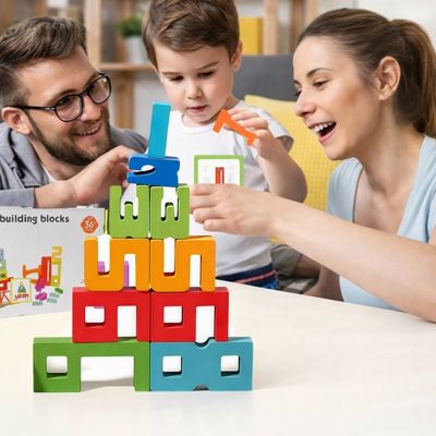 Jeu de construction bois | Montessori 20 blocs écologiques