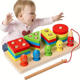 Jeu de Pêche Magnétique Montessori en Bois