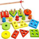 Jeu de Pêche Magnétique Montessori en Bois