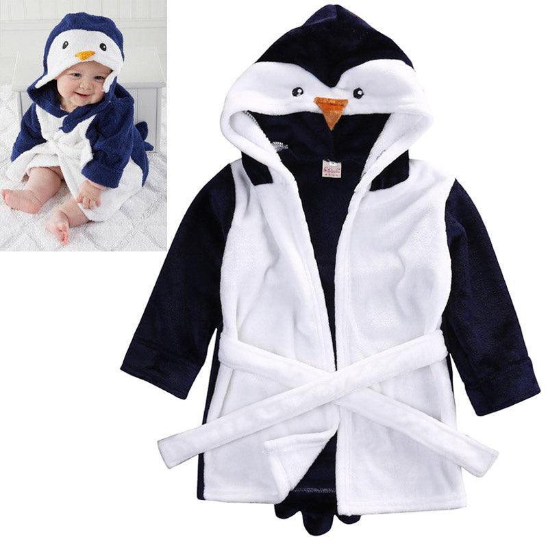 Peignoir de bain petit pingouin
