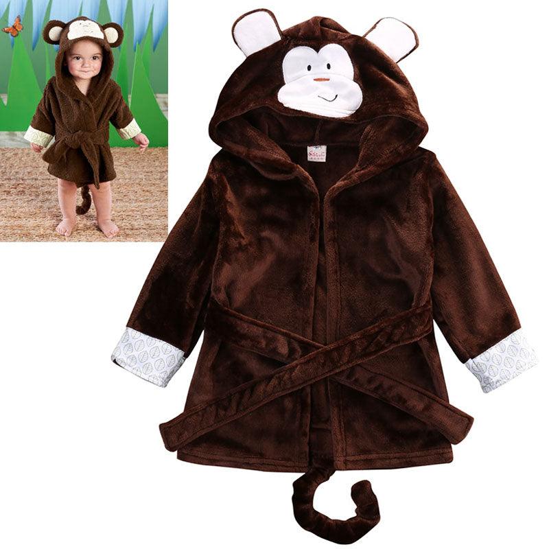 Peignoir de bain petit singe