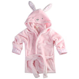 Peignoir de bain lapin rose