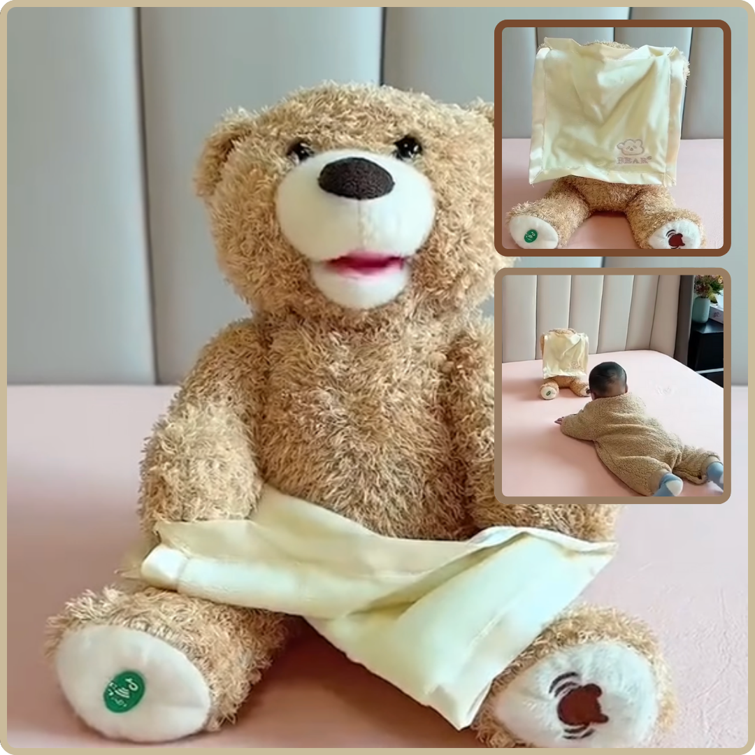 Peluche Ours | Peekabear™ qui joue à Cache-Cache