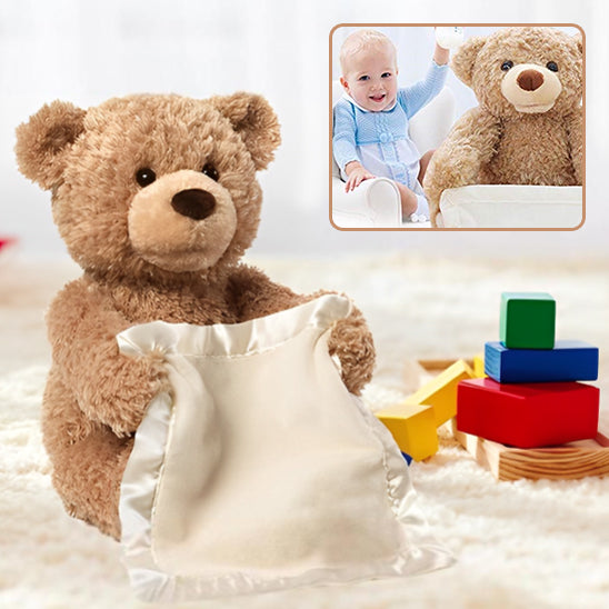 Peluche Ours | Peekabear™ qui joue à Cache-Cache