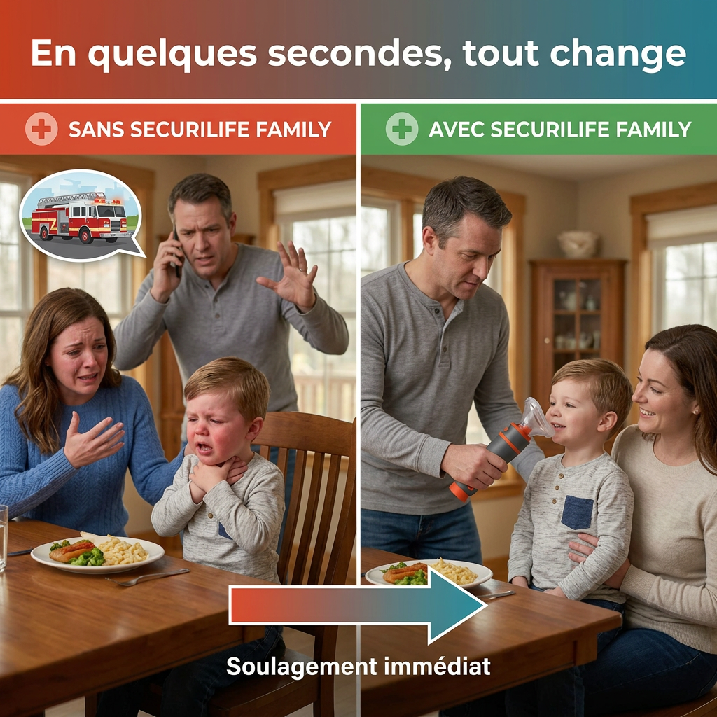Securilife Family — Anti-choking device (baby, child, adult) - Saves lives in 10 seconds
