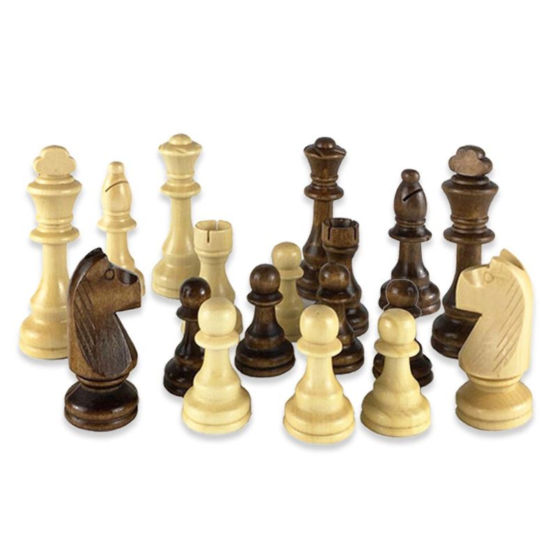 Paire de Pions d'échecs en Bois Taille 8