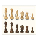 Paire de Tours d'échecs en Bois Taille 8