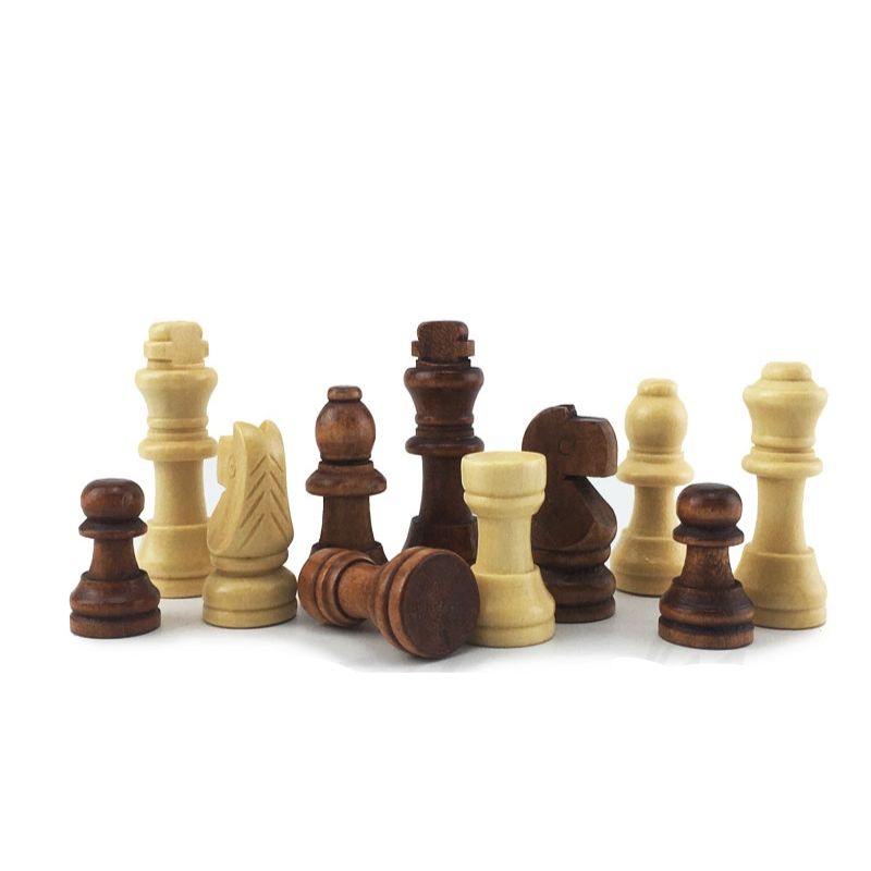 Pièces d'échecs en Bois Staunton
