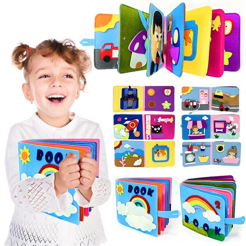 Quiet Book Montessori en Feutrine
