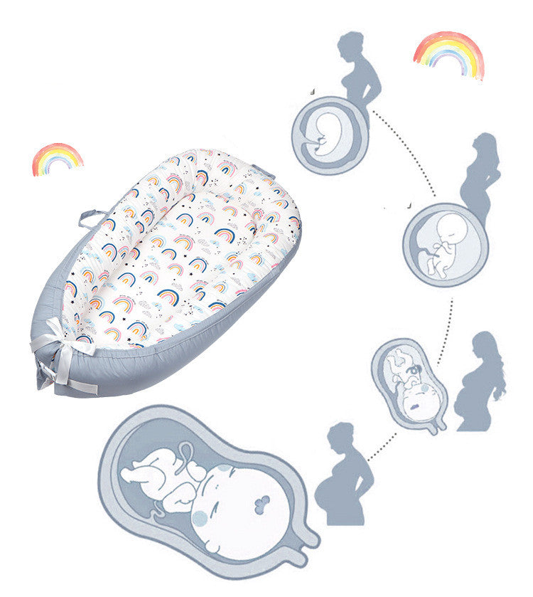 SnuggleNest™ Portable Baby Lounger (100% Coton)
