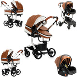 Leather Baby Stroller | LeatherLuxe