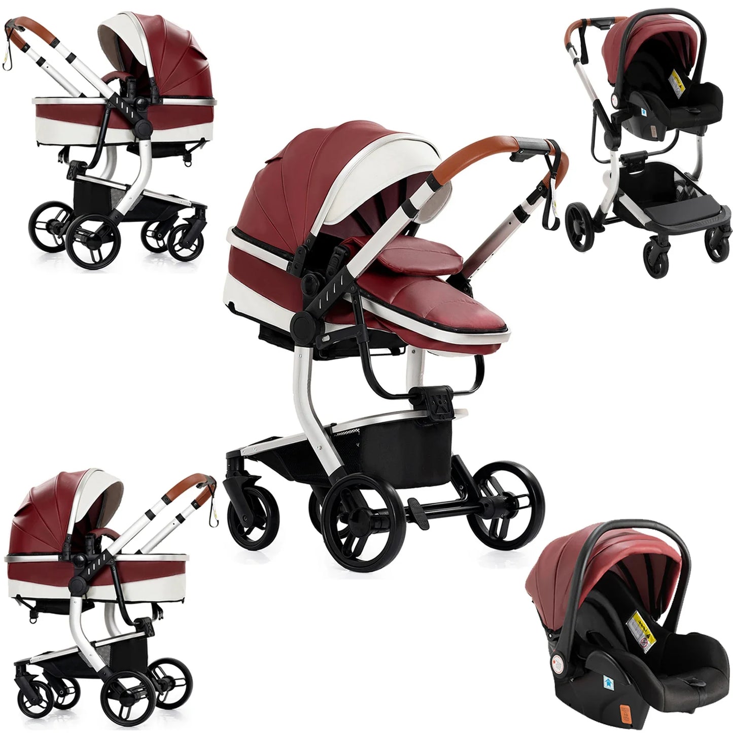 Leather Baby Stroller | LeatherLuxe
