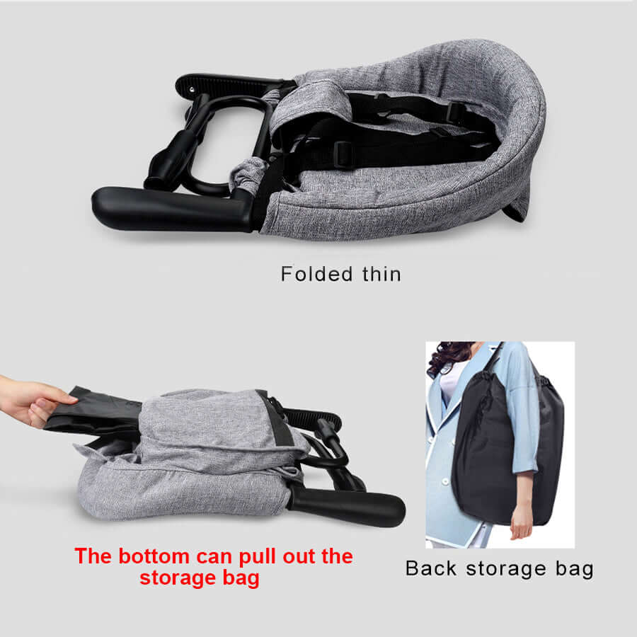 Portable Travel High Chair (Washable Fabric Harness)