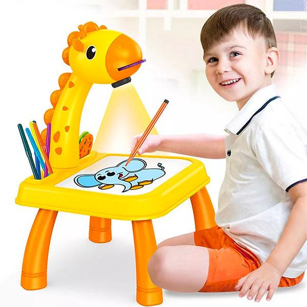 Planche à dessin avec projecteur LED pour enfant