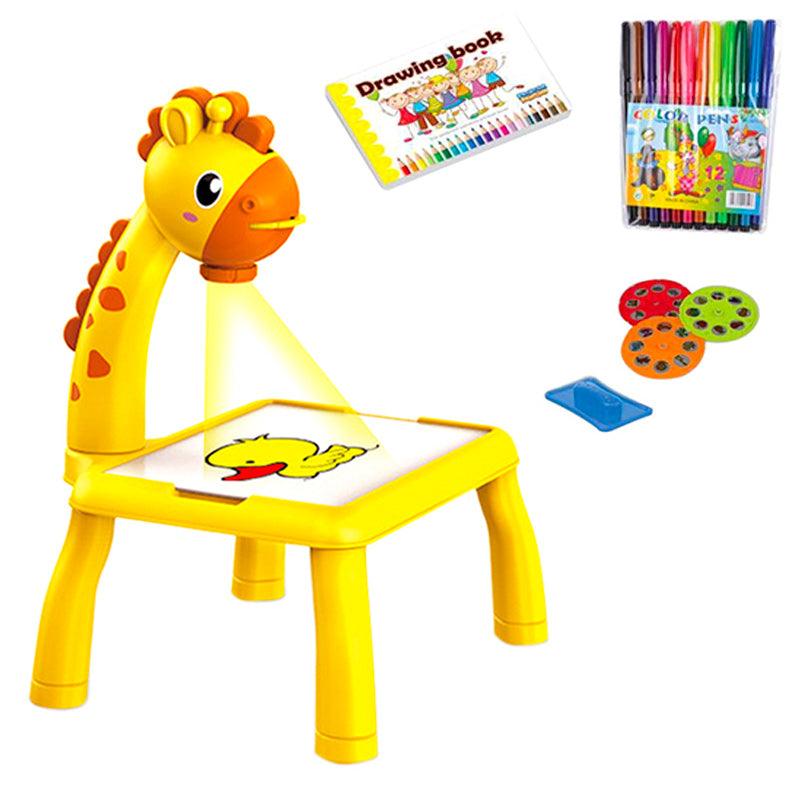 Planche à dessin avec projecteur LED pour enfant