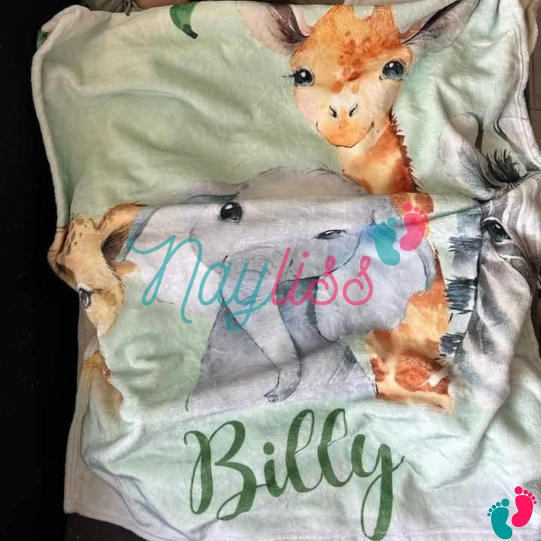 Personalized safari blanket - SAFARI NIGHT