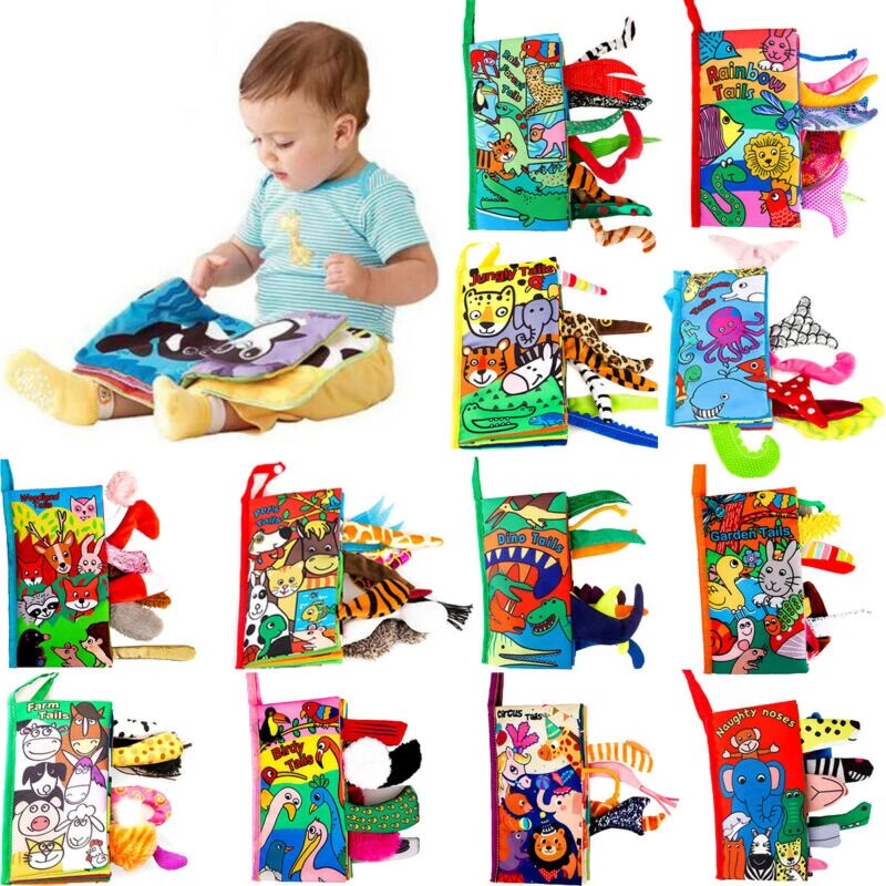 Livre en tissu Montessori pour Bébé