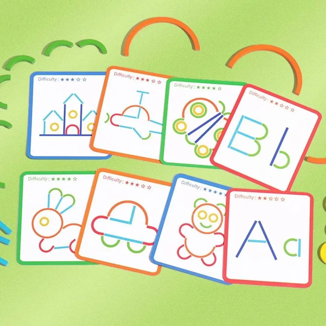 Montessori Children's Puzzle - Sticks & Rings™