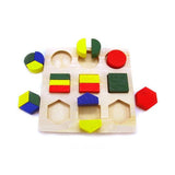 Puzzle en bois à formes géométriques pour bébé