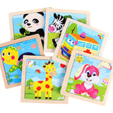 Lot de 10 Puzzles en Bois pour Enfant