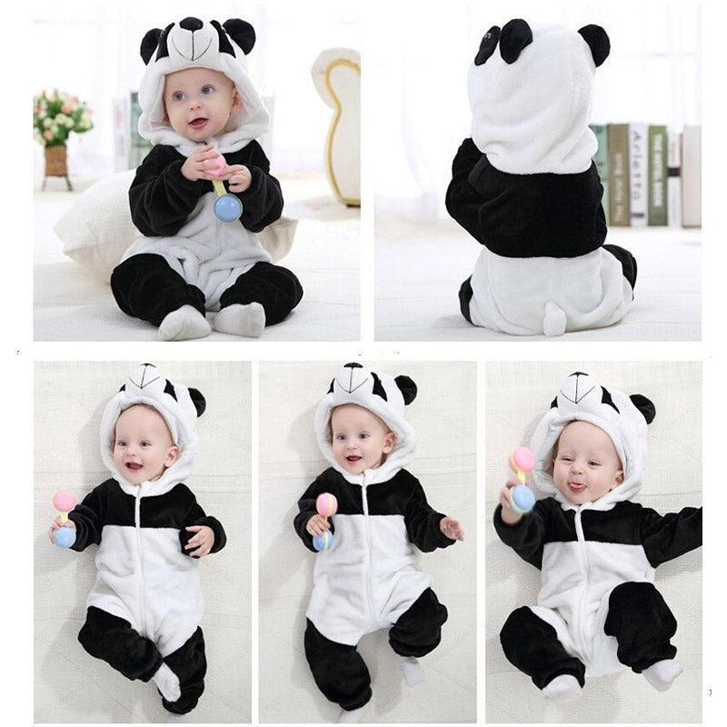 Tutina pigiama panda neonato